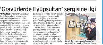 "Gravürlerde Eyüpsultan" sergisine ilgi