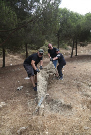 Ormanlık alanlarda çöpler toplandı