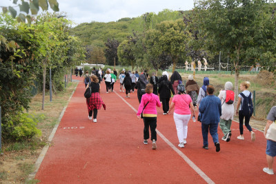 Kadınlara özel spor şenliği başladı