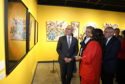 Festival tadında sergi açılışı