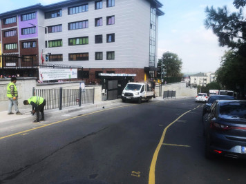 Eyüpsultan Belediyesi'nden okul önlerinde güvenlik çalışması