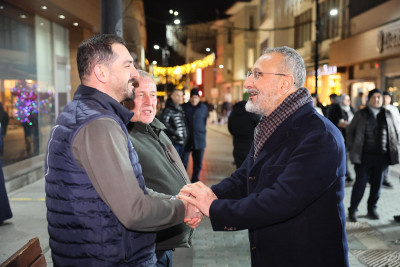 Başkan Mithat Bülent Özmen Miraç Kandili'nde Vatandaşlarla Buluştu