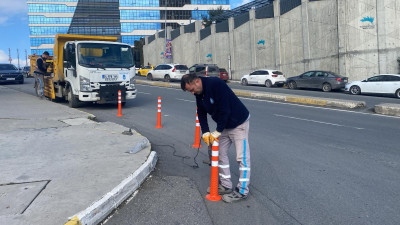 Zorlu kış şartlarında Eyüpsultan için yoğun mesai
