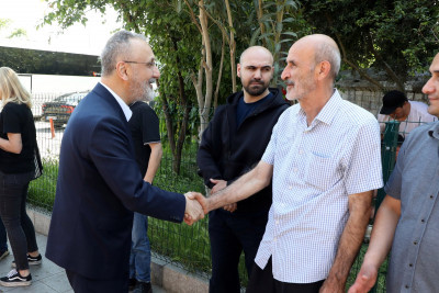 Başkan Özmen şehit aileleriyle bayramlaştı