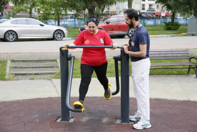 Eyüpsultan Belediyesi'nin programıyla Gülcan Babur 14 Kilo verdi