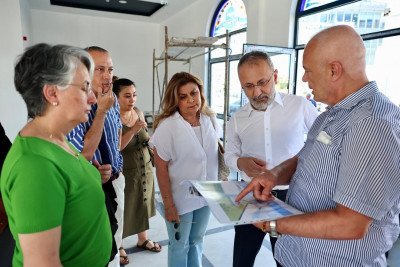 Başkan Özmen'den Göktürk Sanat Galerisi'nde inceleme